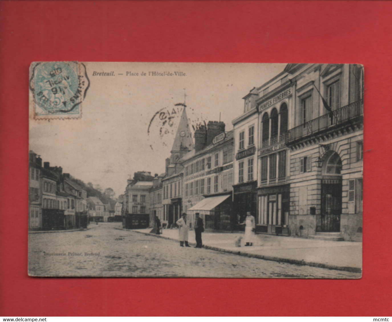 CPA - Breteuil  - Place De L'hôtel De Ville - Breteuil