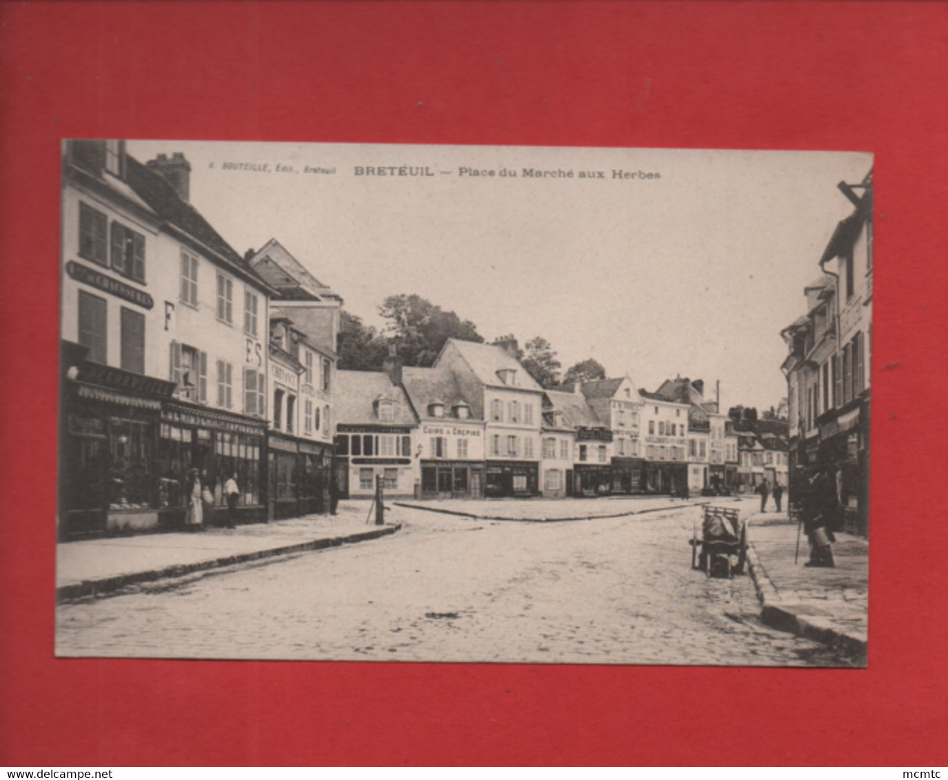 CPA - Breteuil  - Place Du Marché Aux Herbes - Breteuil