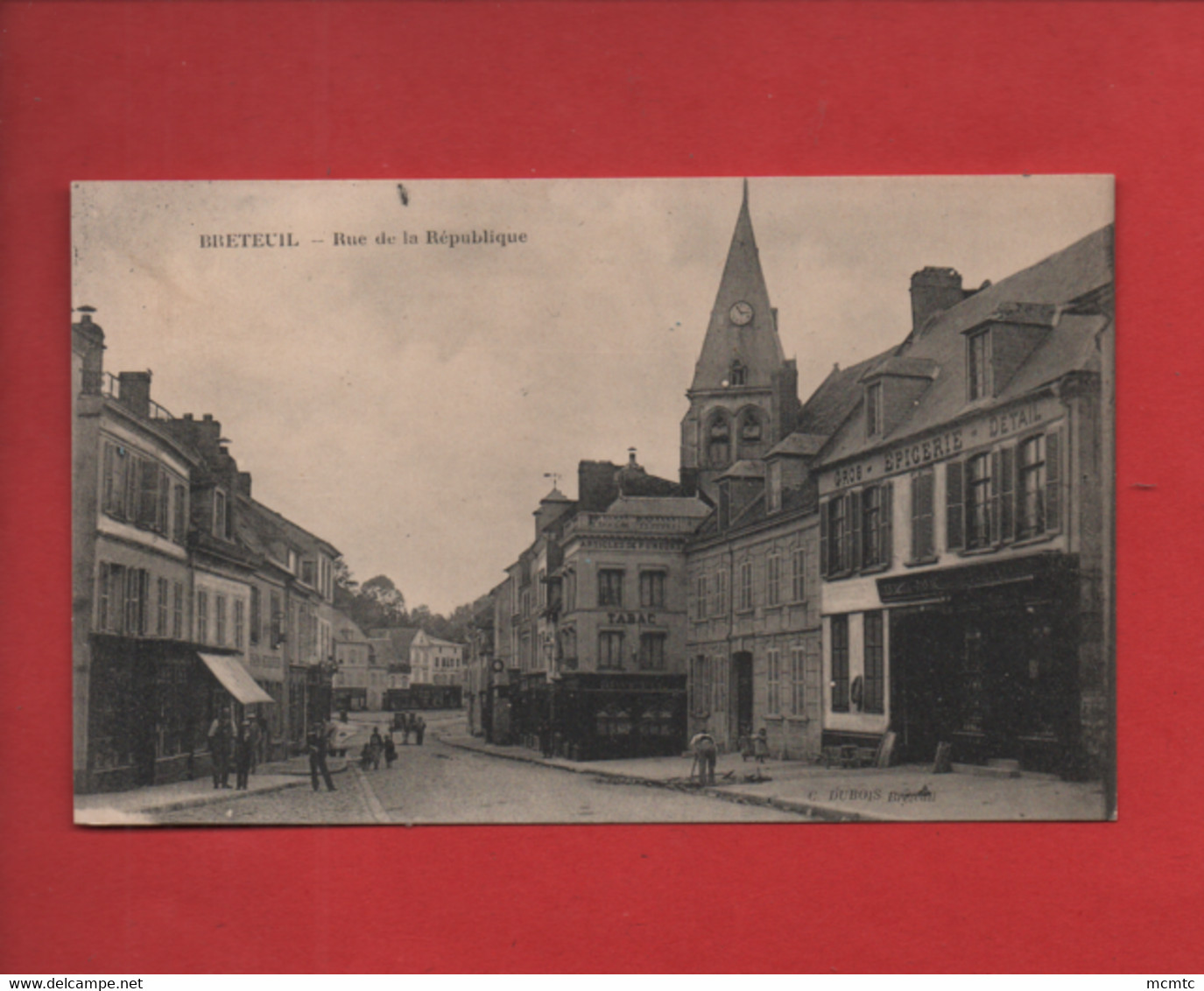 CPA   - Breteuil   - Rue De La République - Breteuil