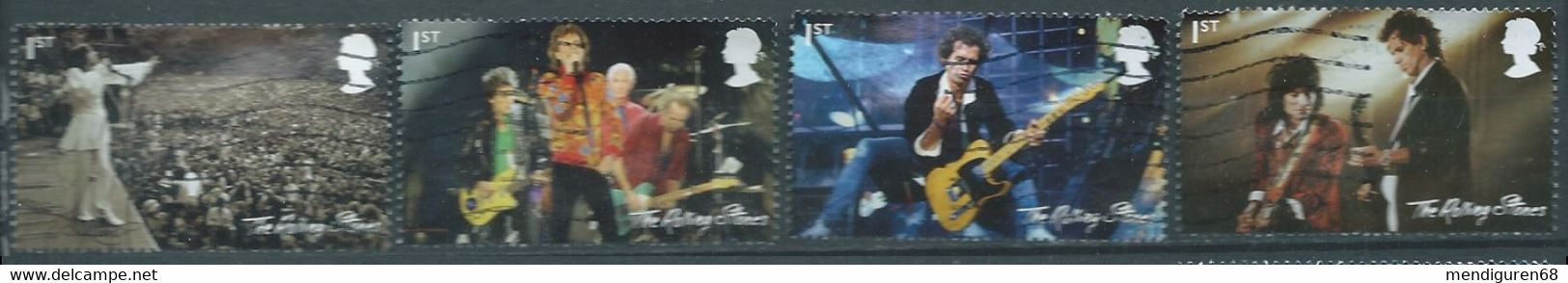 GROSSBRITANNIEN GRANDE BRETAGNE GB 2022 MUSIC GIANTS VI THE ROLLING STONES SET 4V USED SG 4614-17 MI 4895-98 YT 5295-9 - Used Stamps