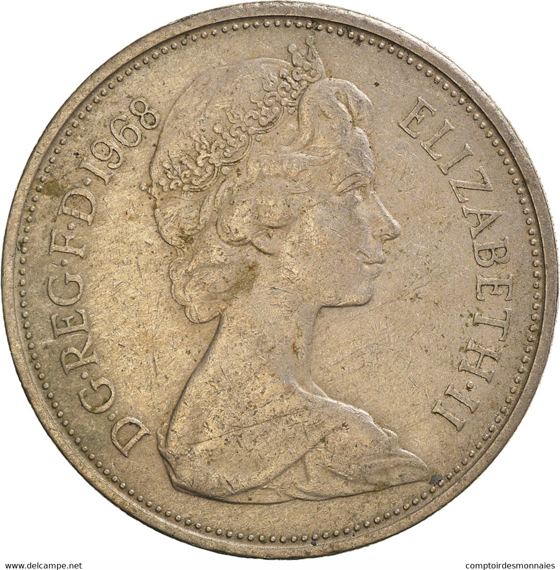 Monnaie, Grande-Bretagne, 10 New Pence, 1968 - Andere & Zonder Classificatie