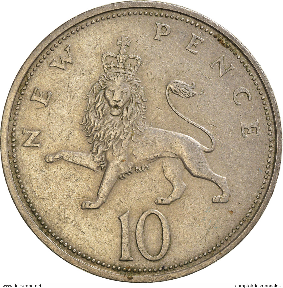 Monnaie, Grande-Bretagne, 10 New Pence, 1968 - Otros & Sin Clasificación