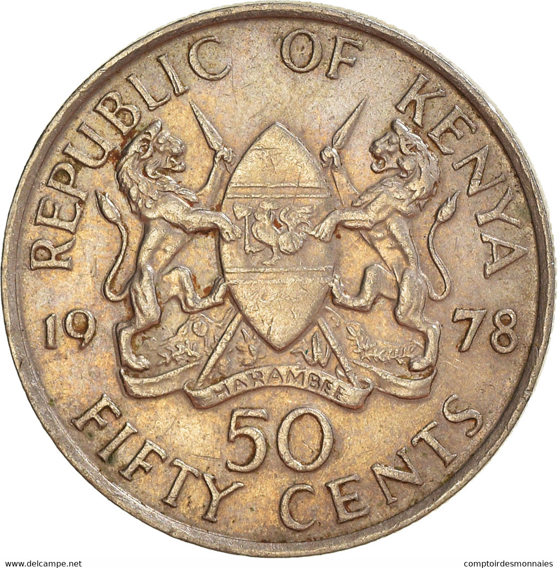 Monnaie, Kenya, 50 Cents, 1978 - Kenya