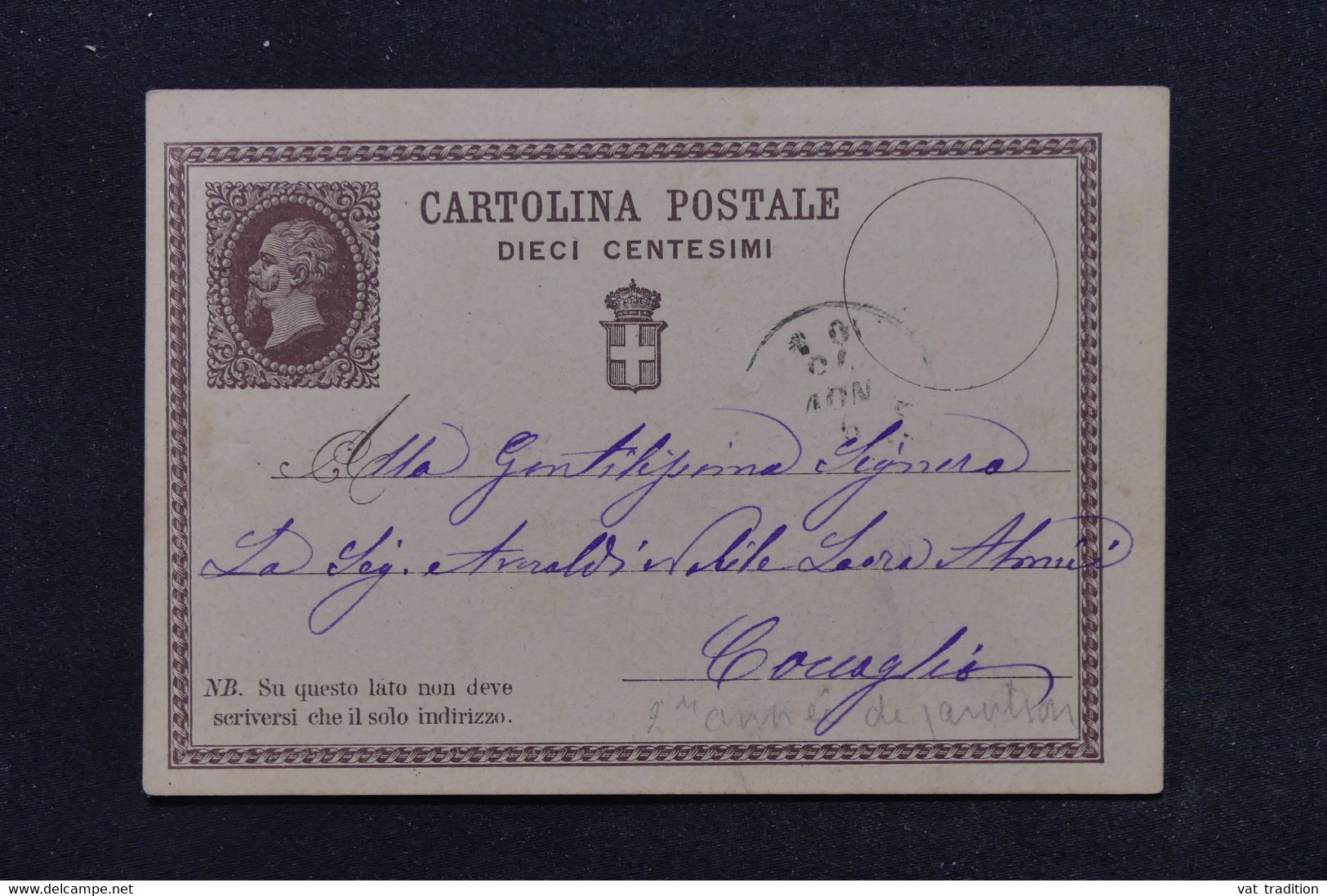 ITALIE - Entier Postal Voyagé En 1870 - L 117704 - Interi Postali