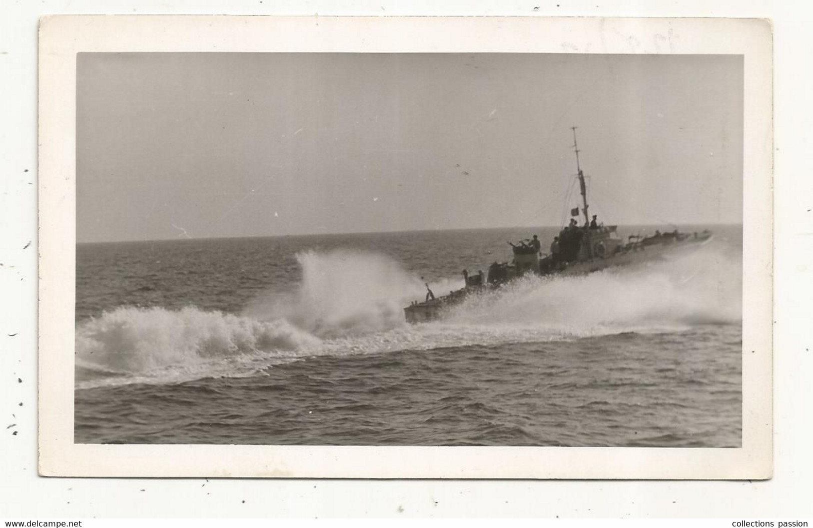 Photographie , Bateau De Guerre ,militaria , 140 X 90  Mm , 2 Scans - Barcos