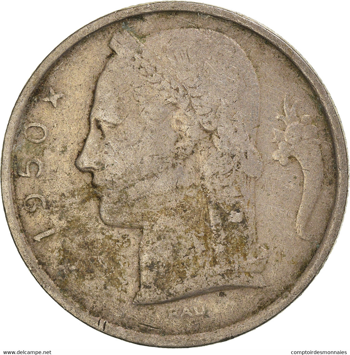Monnaie, Belgique, 5 Francs, 5 Frank, 1950 - 5 Francs