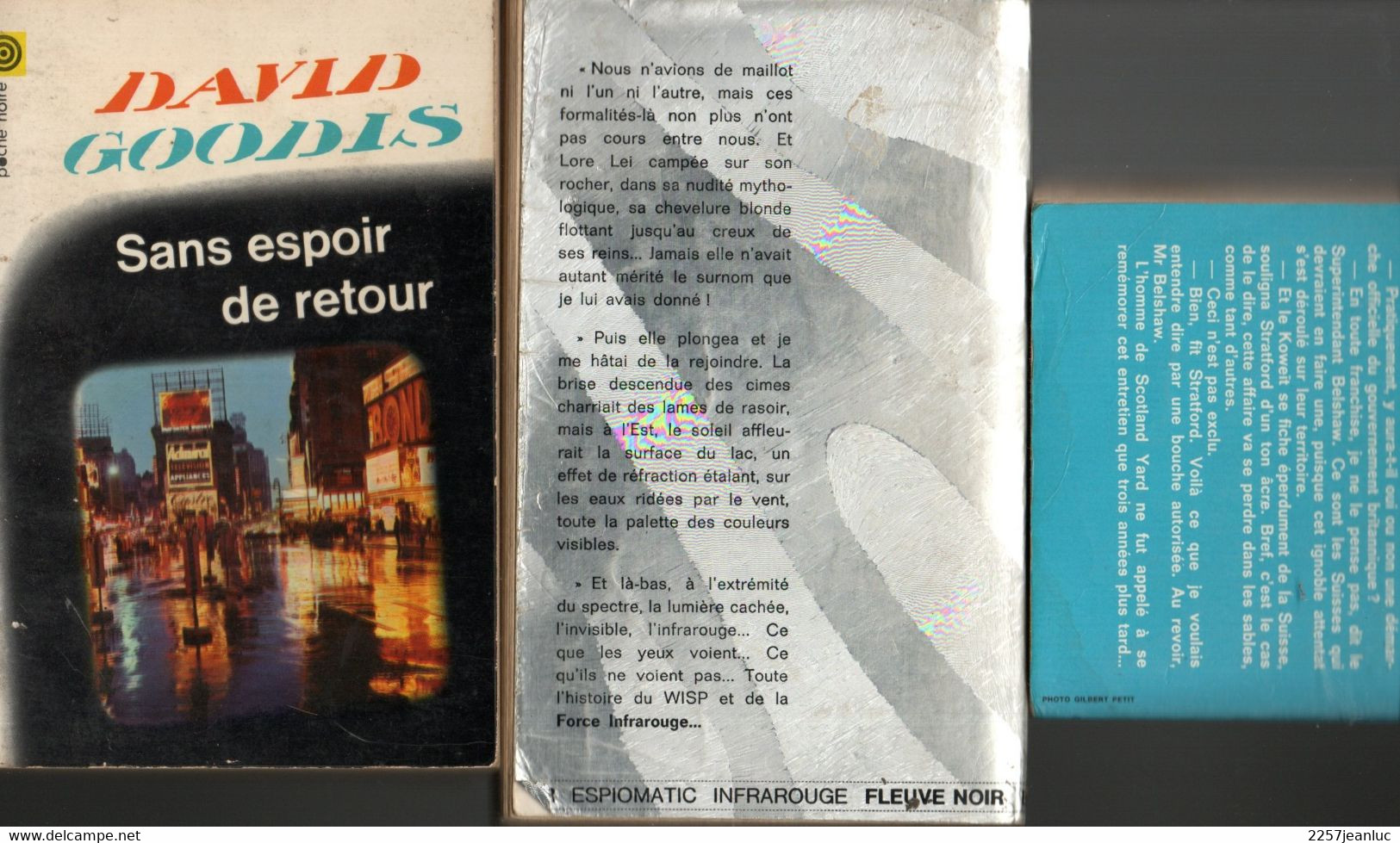 Lot De 3 Romans Espionnage Divers De 1956 David Goodis Vic St Val 1971 Et Kenny Au Nom Des Victimes 1975 - Autres & Non Classés