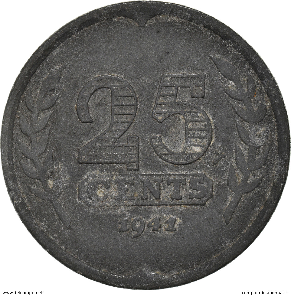 Monnaie, Pays-Bas, 25 Cents, 1941 - 25 Cent