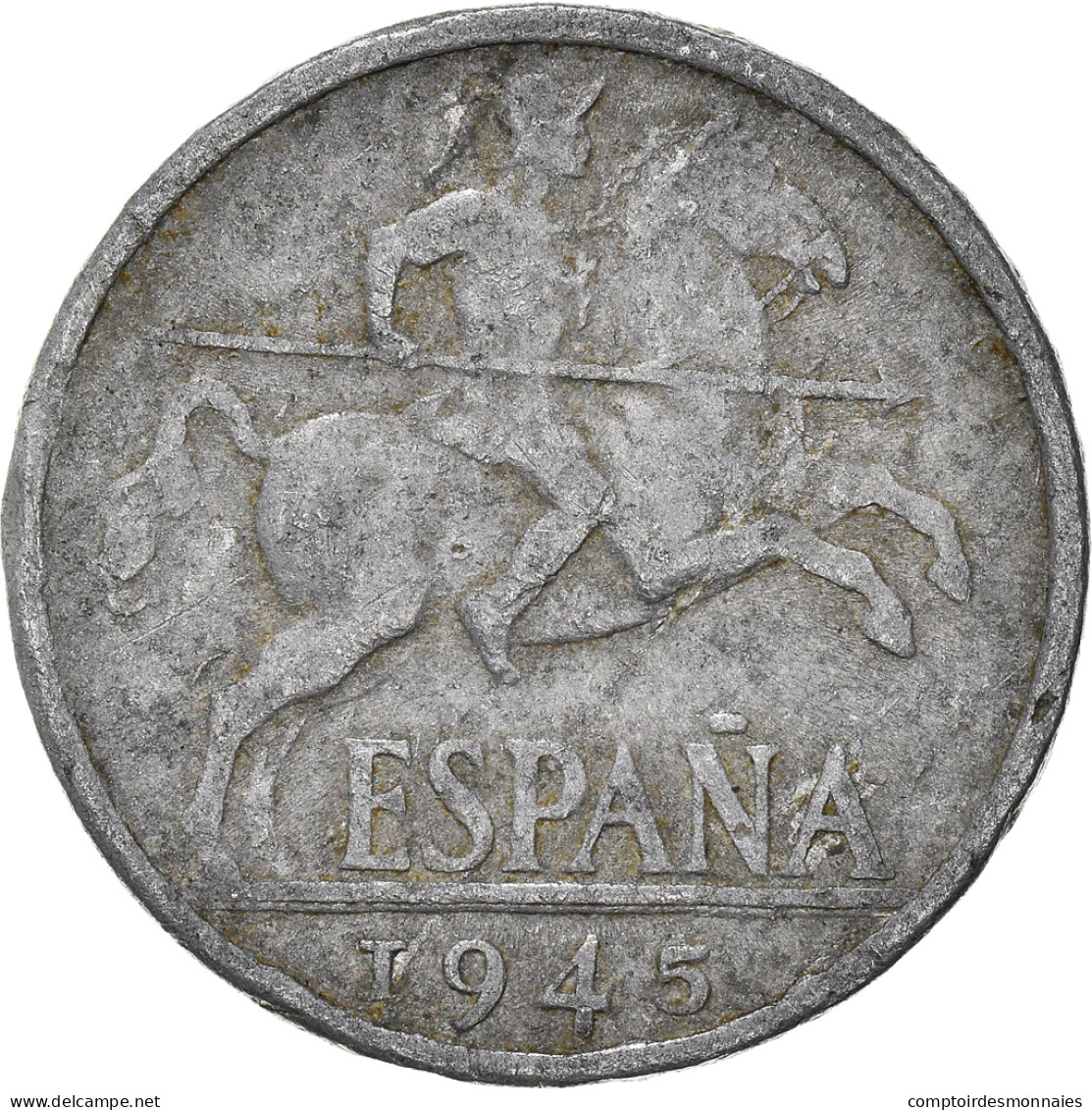 Monnaie, Espagne, 10 Centimos, 1945 - 10 Centimos