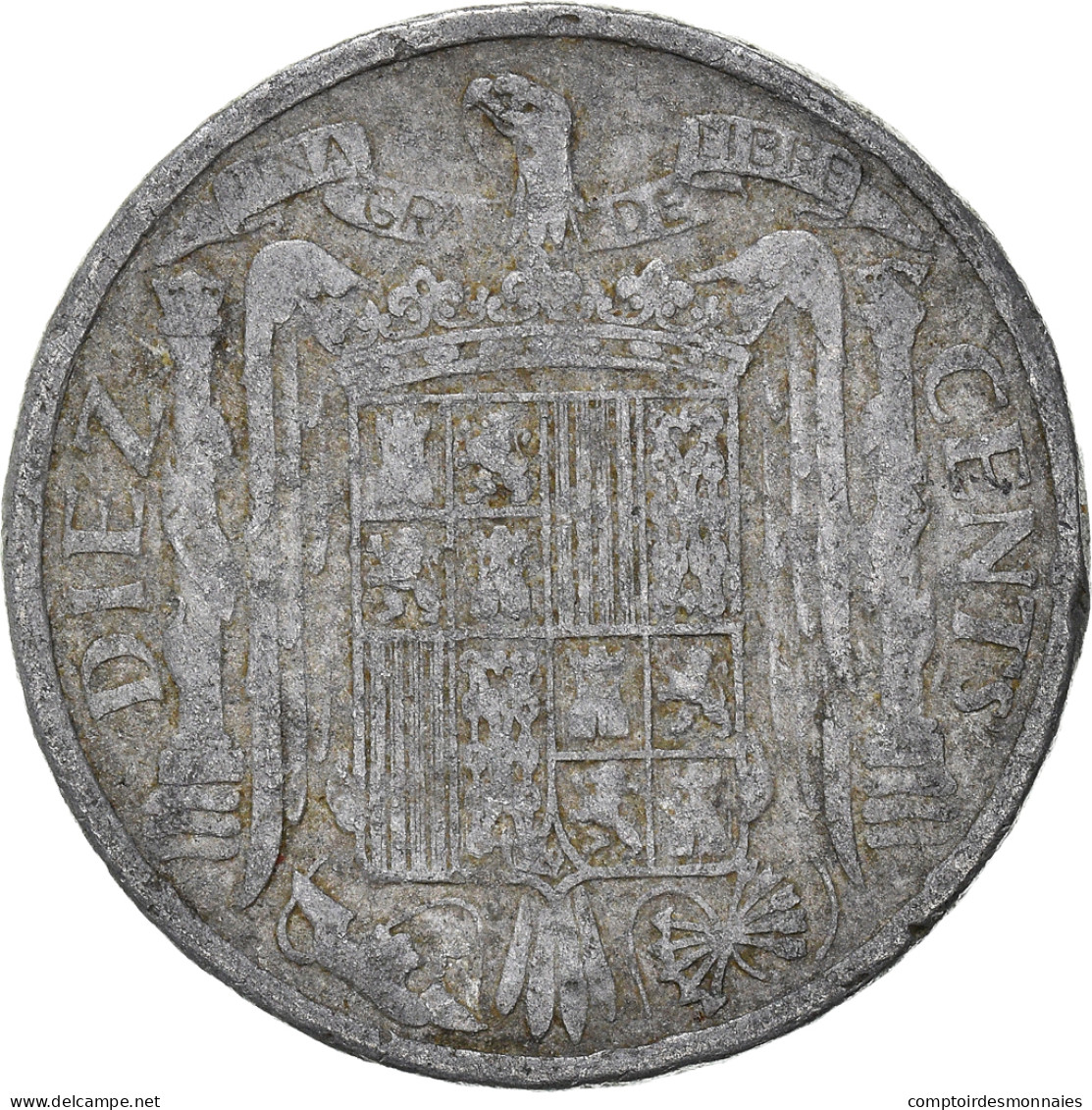 Monnaie, Espagne, 10 Centimos, 1945 - 10 Centimos