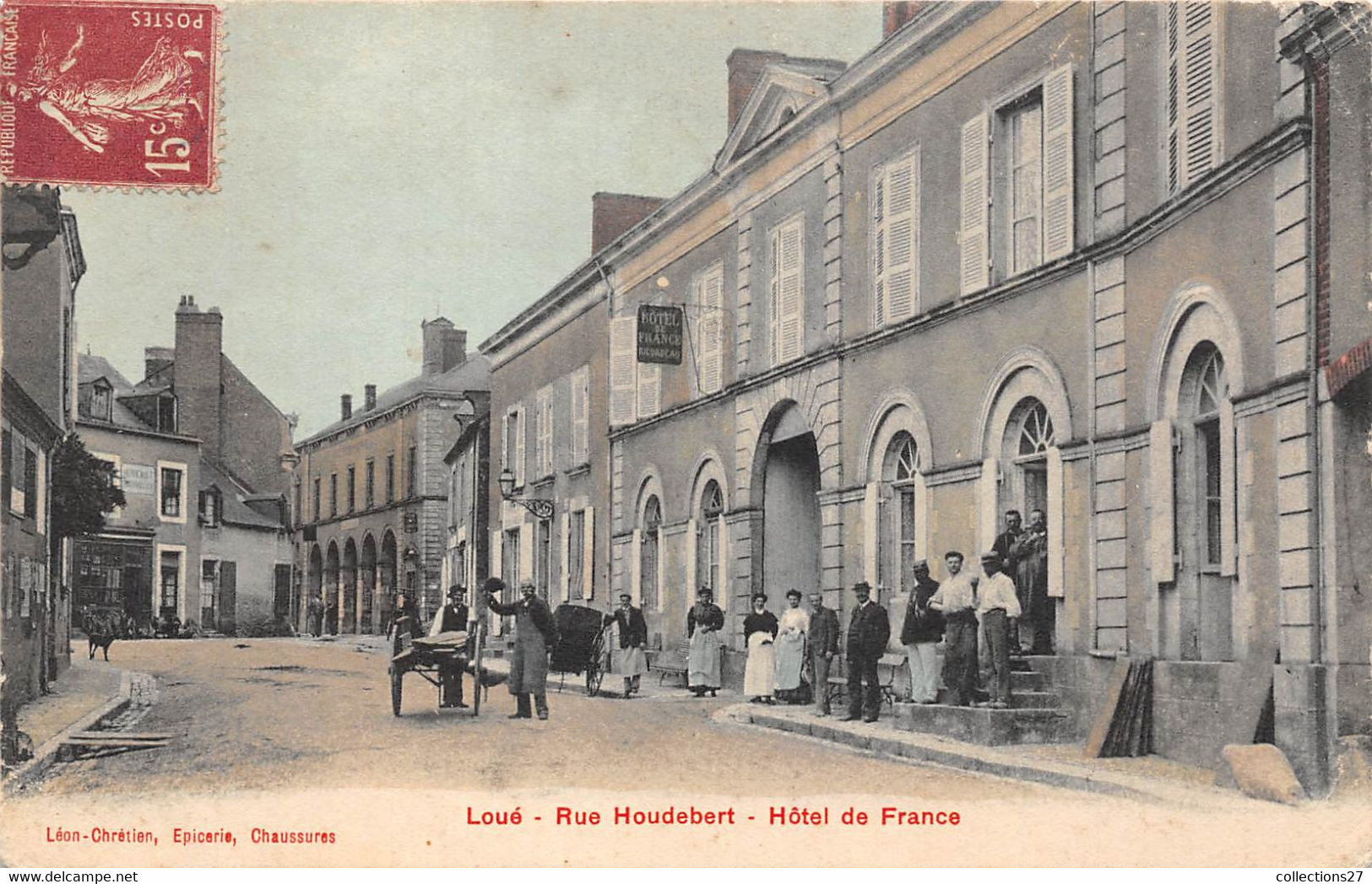 72-LOUE- RUE HOUDEBERT HÔTEL DE FRANCE - Loue