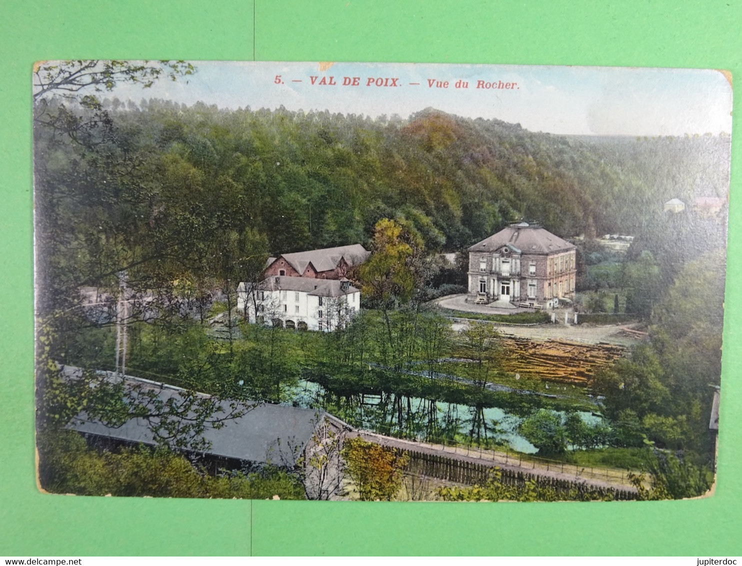 Val De Poix Vue Du Rocher (colorisée) - Saint-Hubert