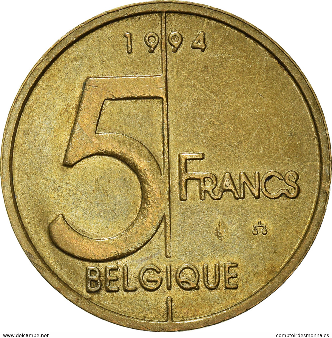 Monnaie, Belgique, 5 Francs, 5 Frank, 1994 - 5 Francs