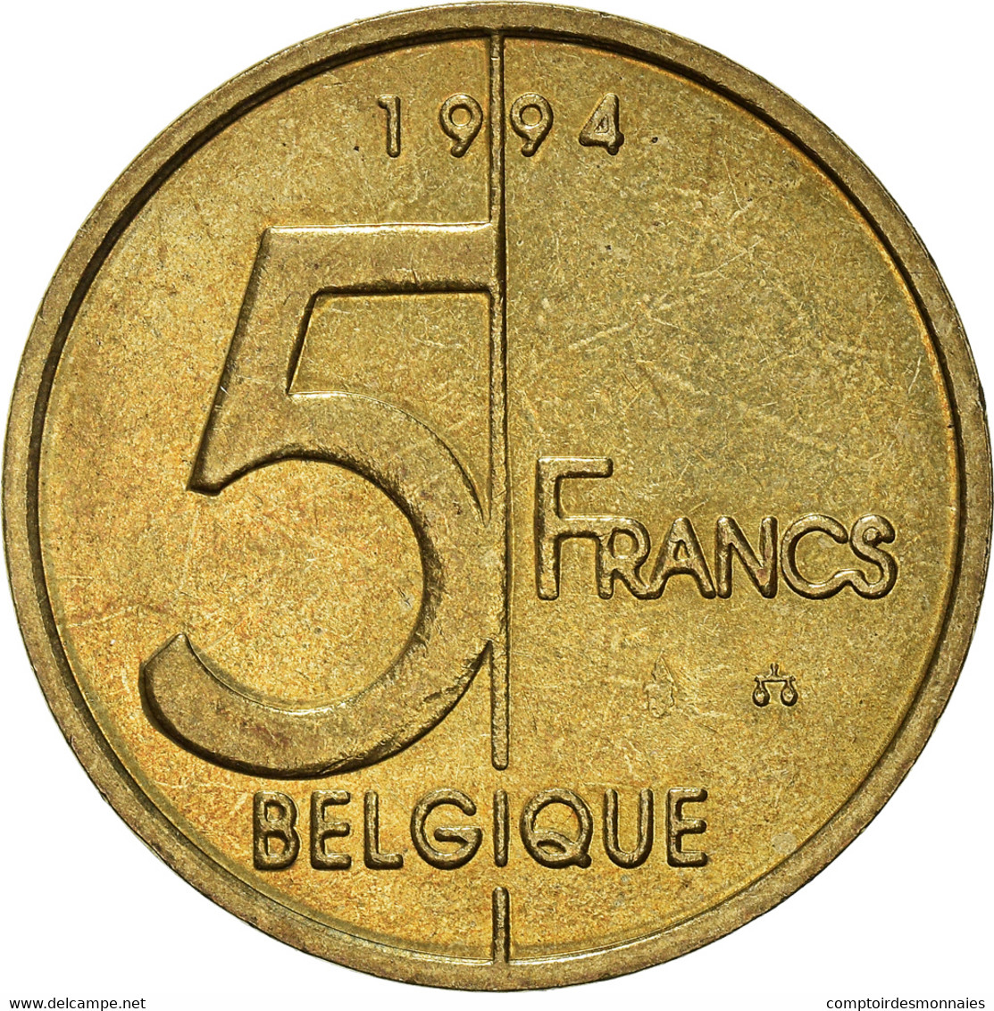 Monnaie, Belgique, 5 Francs, 5 Frank, 1994 - 5 Francs