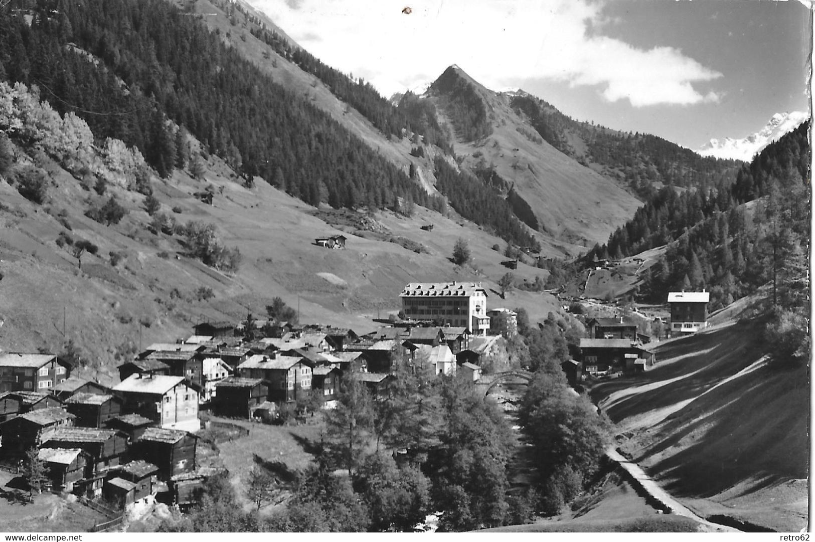 BINN → Gesamtansicht Mit Hotel Ofenhorn Anno 1964 - Binn