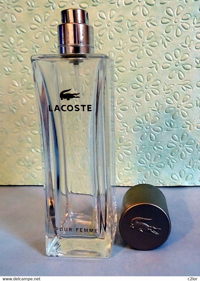 Flacon Vaporisateur "LACOSTE Pour Femme " De LACOSTE  Eau De Parfum 50 Ml VIDE - Flesjes (leeg)