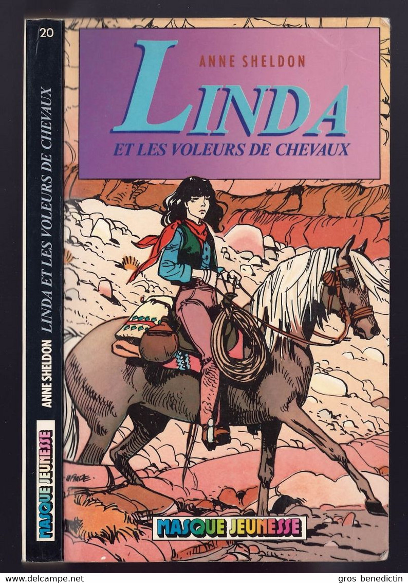 Hachette - Masque Jeunesse N°20 - Anne Sheldon - "Linda Et Les Voleurs De Chevaux" - 1984 - #Ben&HMa - Hachette