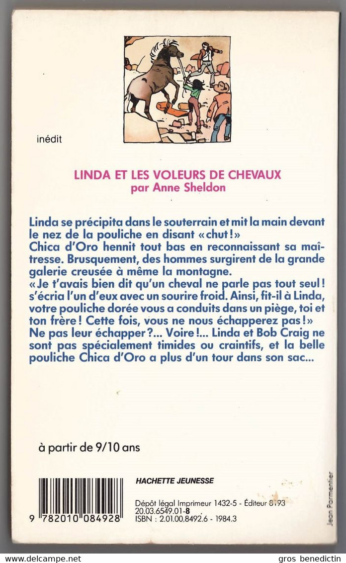 Hachette - Masque Jeunesse N°20 - Anne Sheldon - "Linda Et Les Voleurs De Chevaux" - 1984 - #Ben&HMa - Hachette