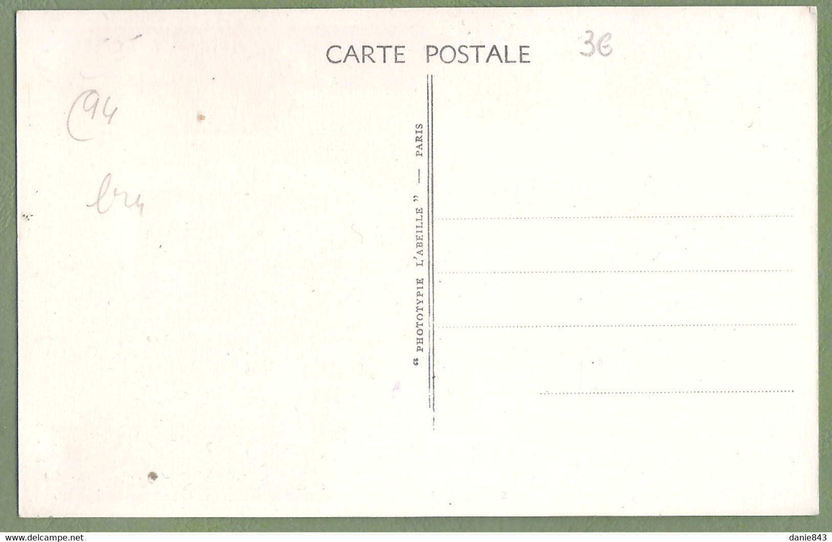 CPA -  VAL DE MARNE - GENTILLY - LA VIEILLE ÉGLISE - édition L'Abeille Carte / 4 - Gentilly
