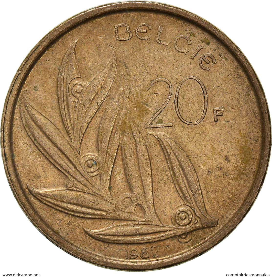Monnaie, Belgique, 20 Francs, 20 Frank, 1982 - 20 Frank