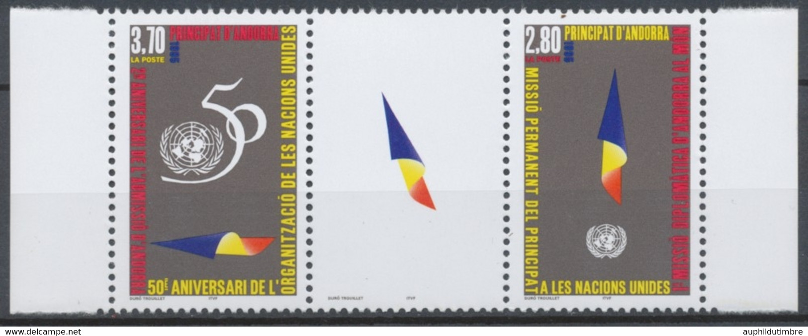 Andorre FR N°465A Le Triptyque NEUF** ZA465A - Unused Stamps