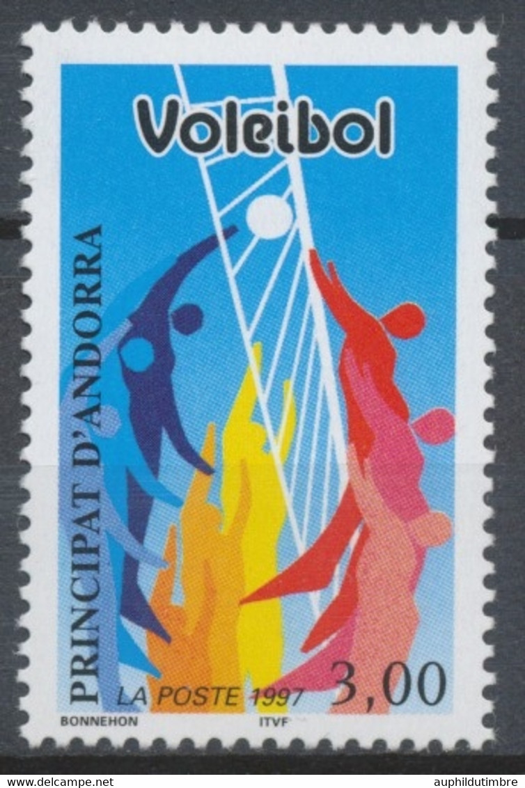 Andorre Français N°486 3f. Volley-ball N** ZA486 - Nuevos