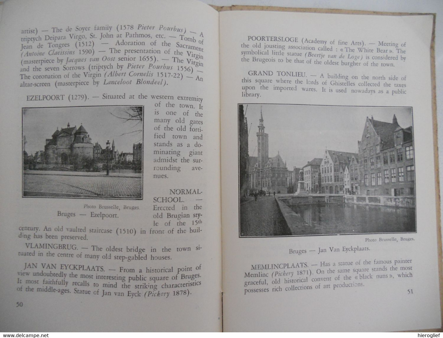 BRUGES AND THE BELGIAN SEA-RESORTS guide Jean Franck 1929 oostende nieuwpoort wenduine knokke heist koksijde brugge