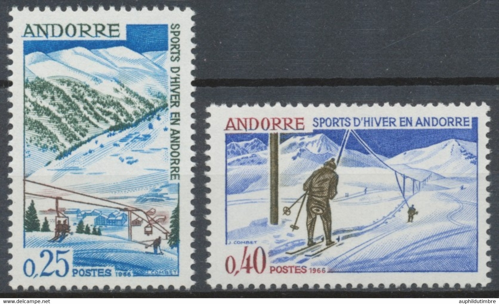 Andorre Français Série N°175 + 176  NEUFS** ZA176S - Ungebraucht