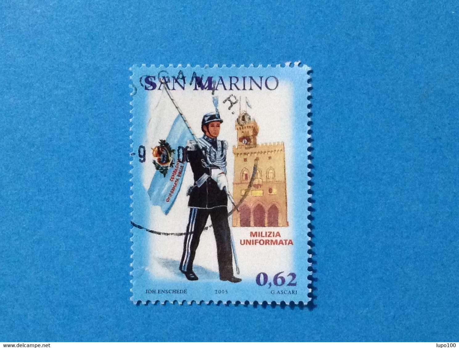 2005 SAN MARINO FRANCOBOLLO USATO STAMP USED MILIZIA UNIFORMATA 0,62 - Used Stamps