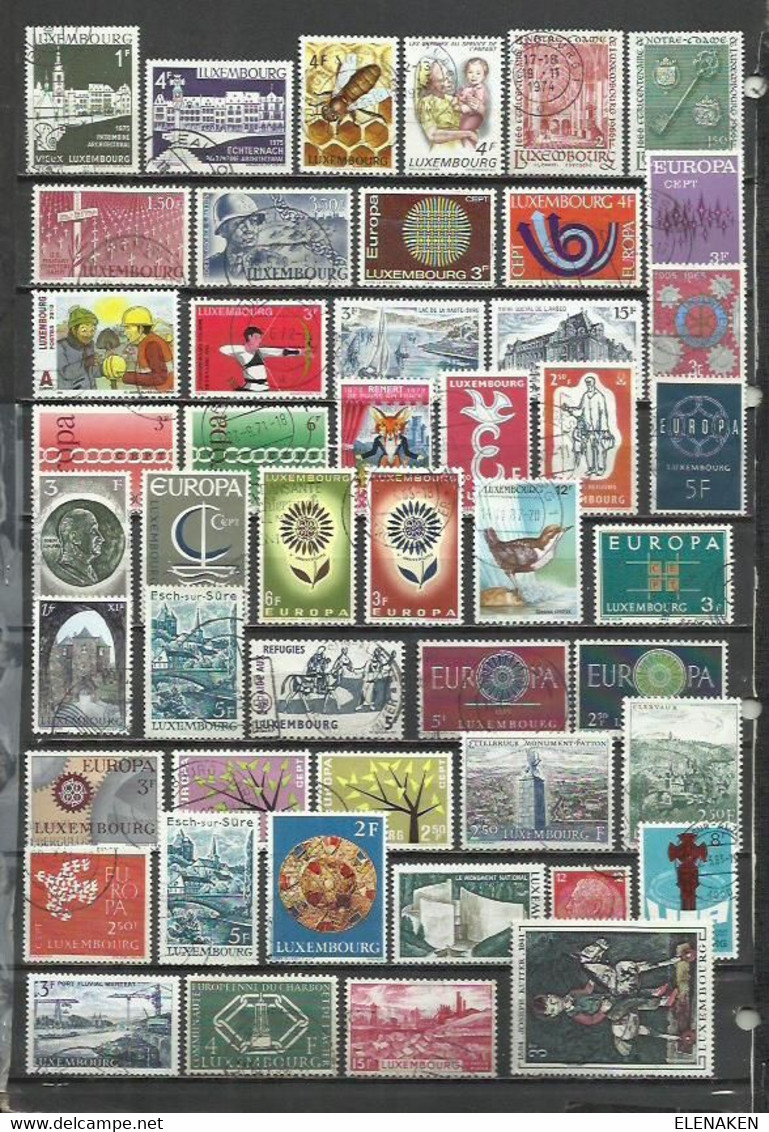 R122-SELLOS LUXEMBURGO SIN TASAR,CON SERIES COMPLETAS,BUENOS VALORES,VEAN ,FOTO REAL.LUXEMBOURG STAMPS WITHOUT TASAR, GO - Collections