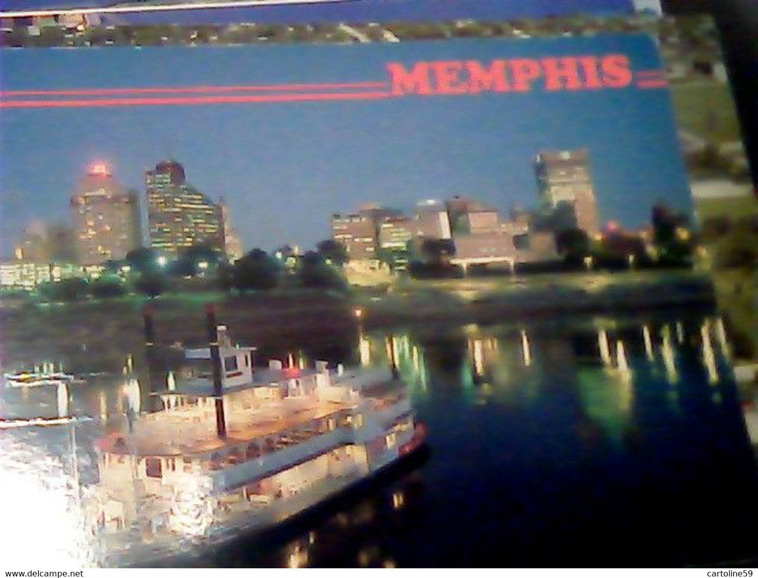 USA -MEMPHIS QUEEN III (Raddampfer) - Vor Der Skyline Von Memphis VB1994 IO6486 - Memphis