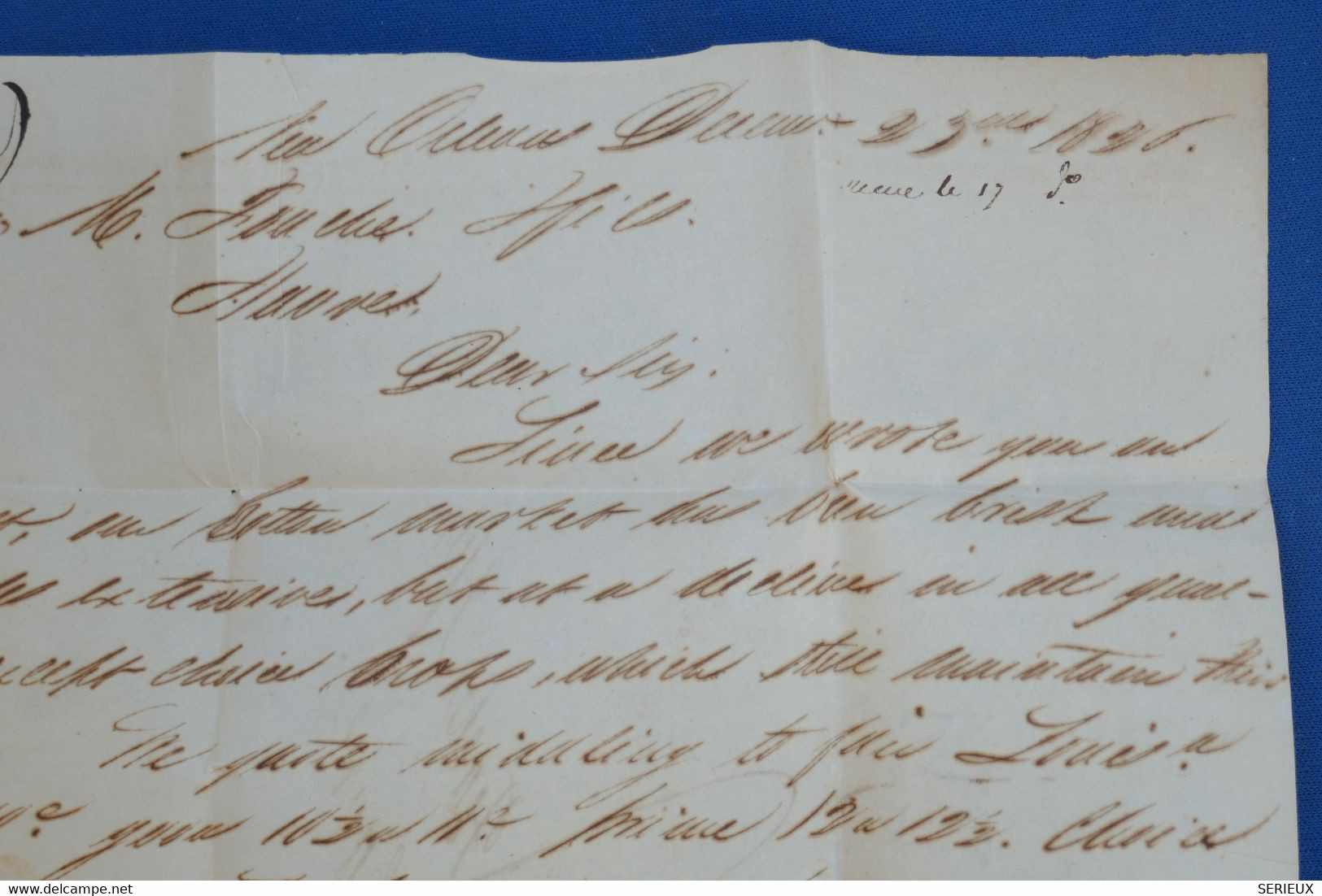 K3 USA  BELLE LETTRE RARE 1826  NEW ORLEANS  POUR  LE HAVRE FRANCE +CACHET  COLONIES +POSTE MARITIME + AFFR. PLAISANT - …-1845 Vorphilatelie