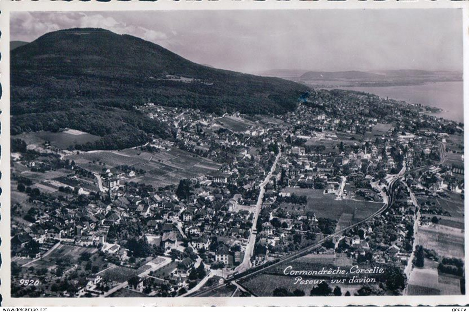 Cormondrèche, Corcelles Et Peseux NE Vus D'avion (9520) - Corcelles