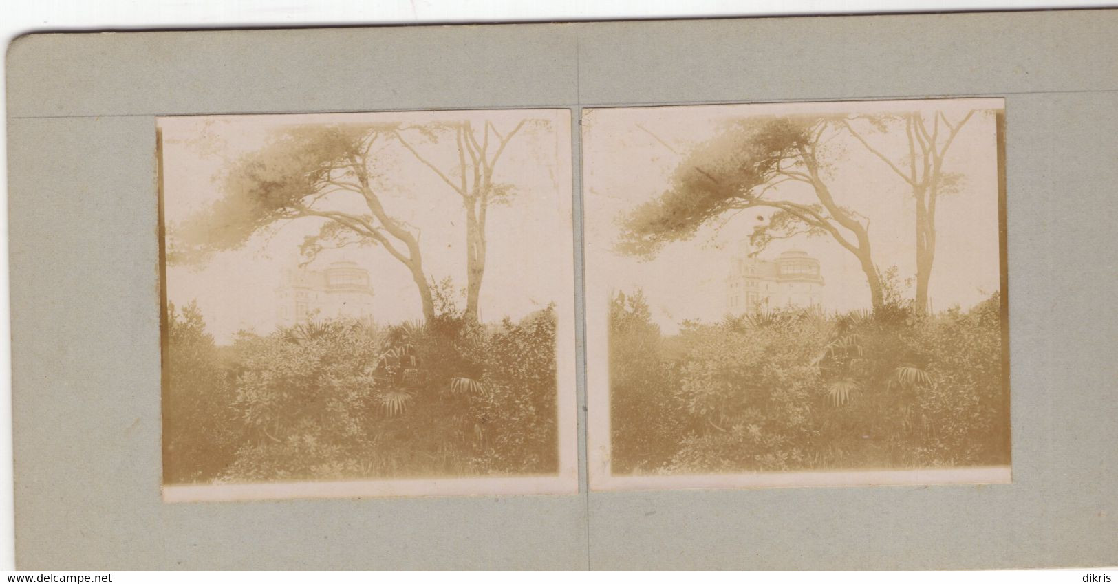 PHOTO-STEREO- 13- MARSEILLE A-IDENTIFIER  VUE DU PORT -VERS 1870/1880- RECTO-VERSO DIM 17.5X8.5 CM - Stereoscopic