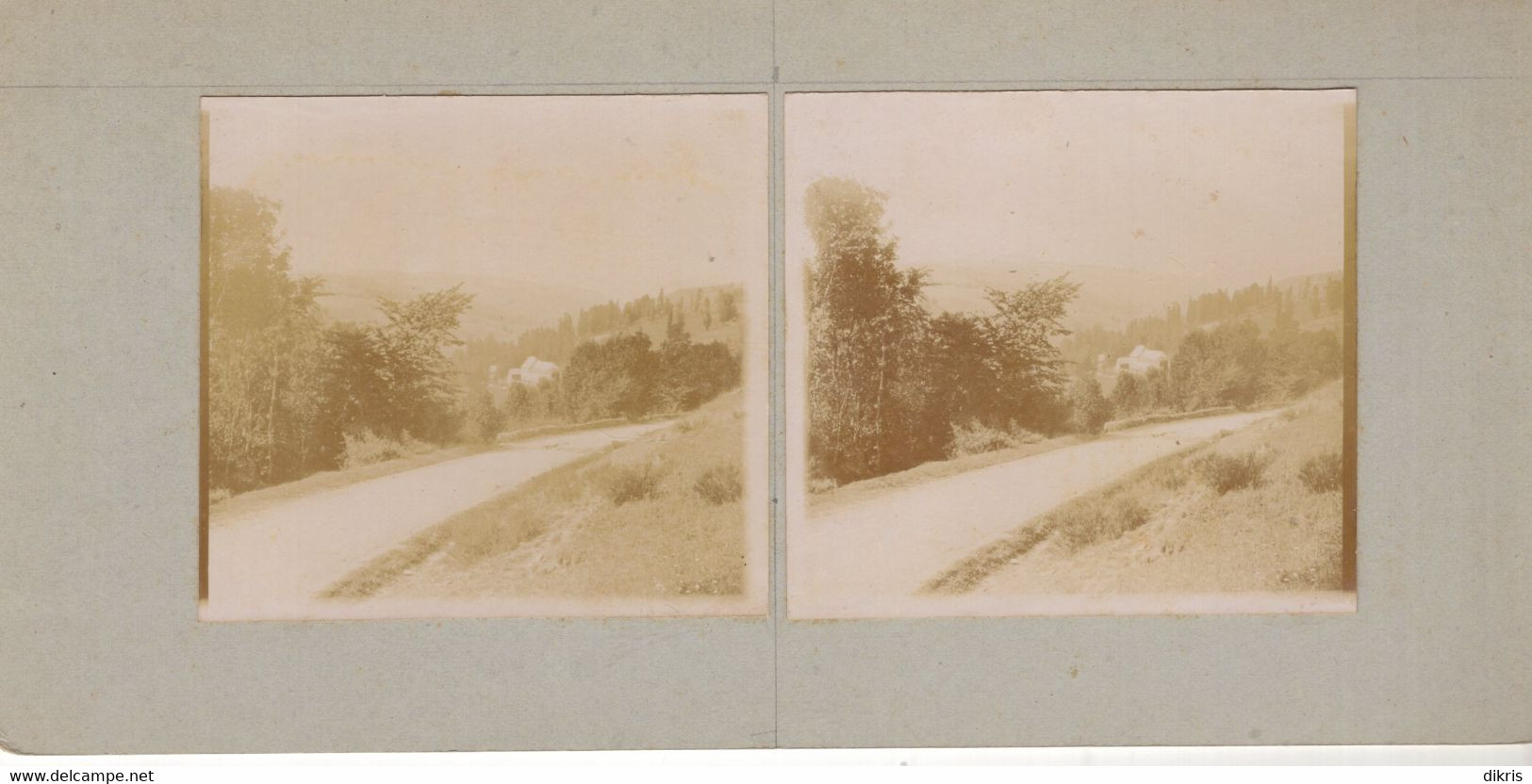 PHOTO-STEREO- 13- MARSEILLE A-IDENTIFIER    -VERS 1870/1880- RECTO-VERSO DIM 17.5X8.5 CM - Stereo-Photographie