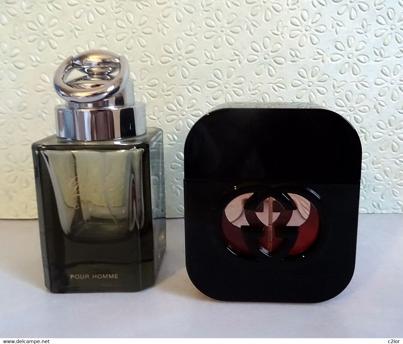 Lot 2 Flacons   " GUCCI "  Gucci Guilty Et Gucci By Gucci  Eaux De Toilette 50 Ml VIDES - Flacons (vides)