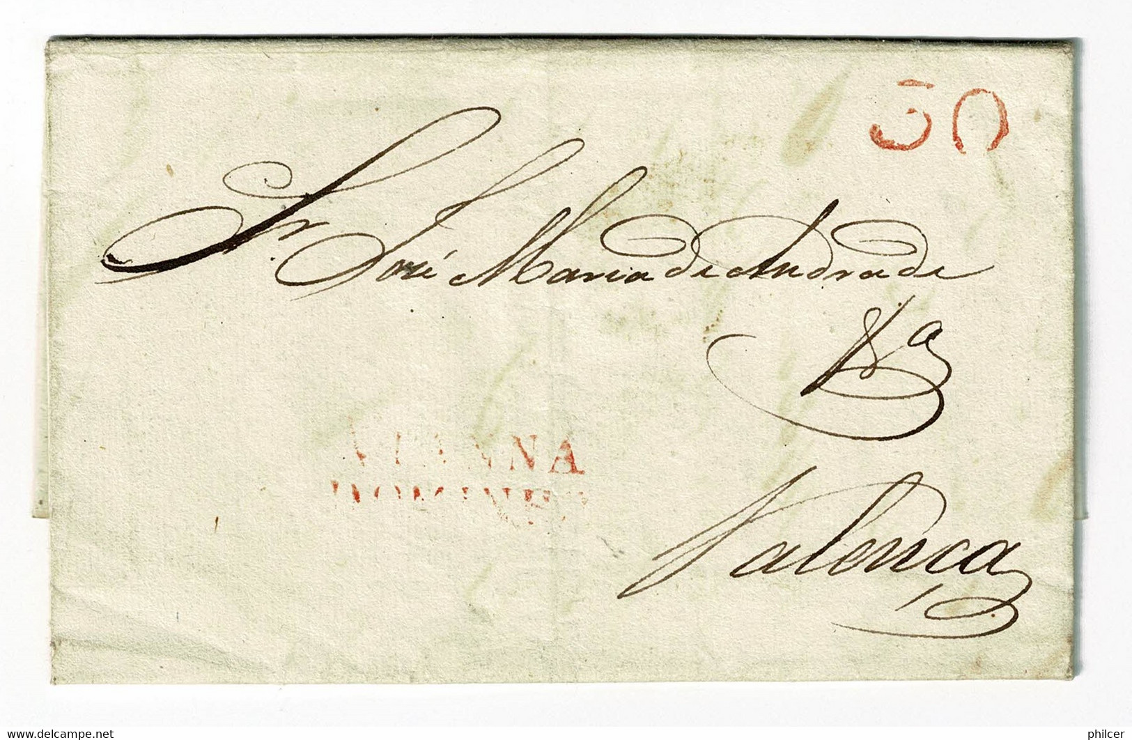 Portugal, 1829, Viana-Valença - ...-1853 Préphilatélie