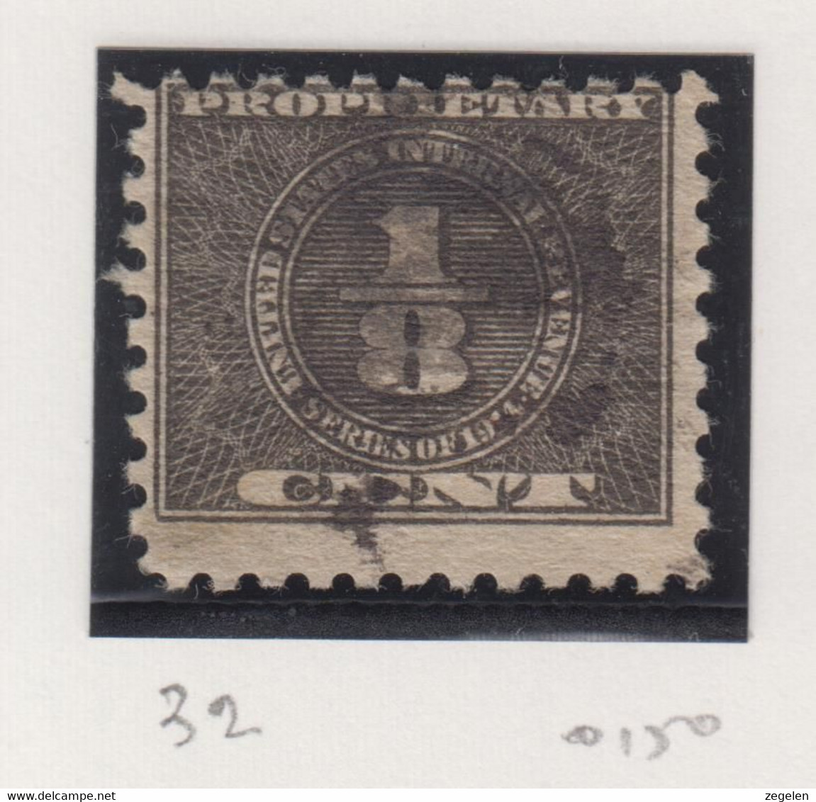 Verenigde Staten Scott.cat. Revenue Stamps:Proprietary Stamps RB32 - Revenues