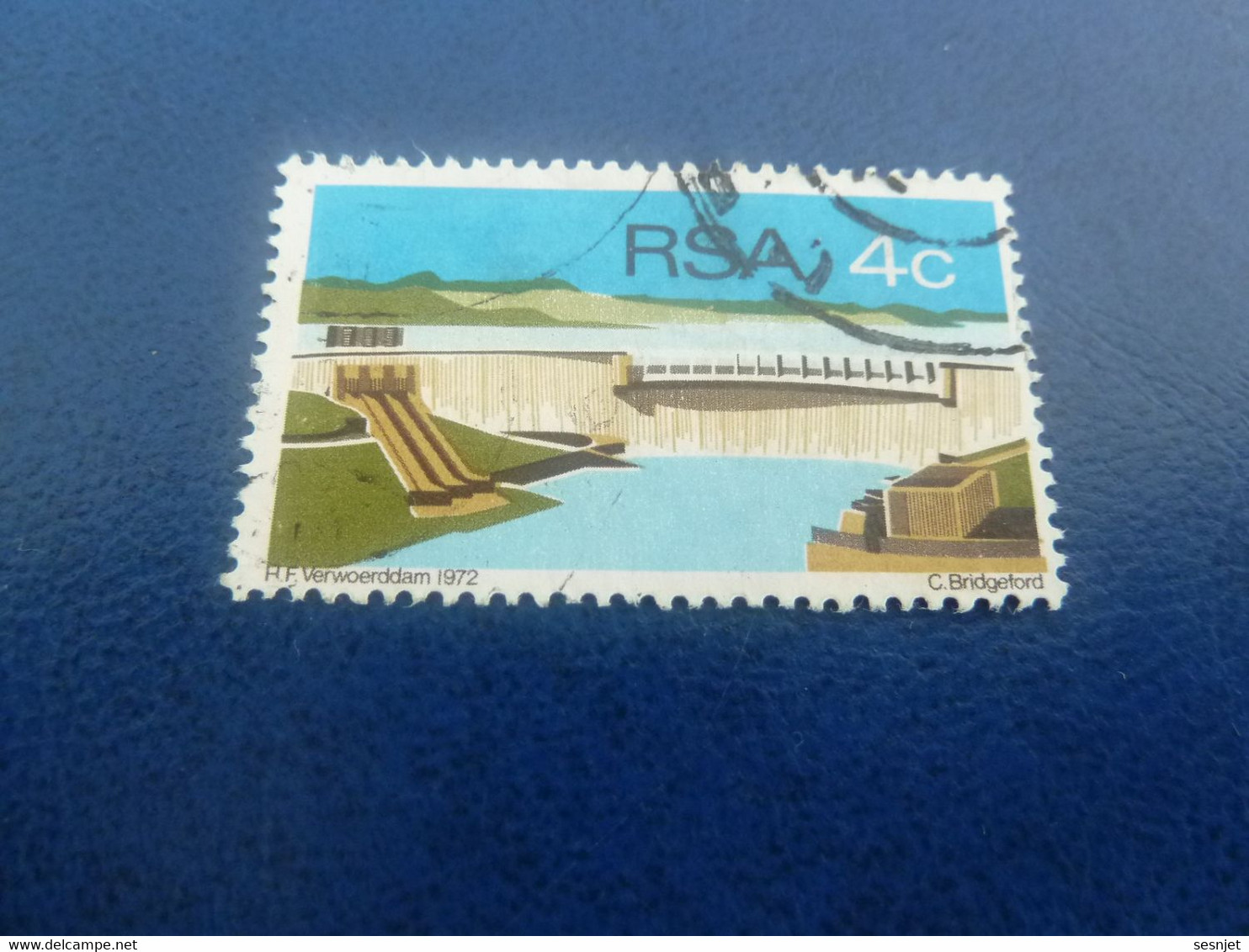 Rsa - Barrage - 4 C. - Multicolore - Oblitéré - Année 1972 - - Used Stamps