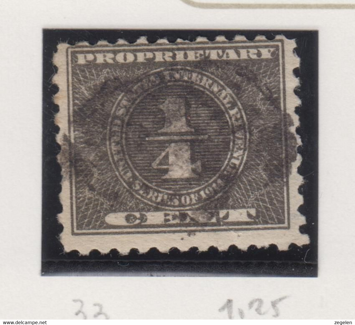 Verenigde Staten Scott.cat. Revenue Stamps:Proprietary Stamps RB33 - Revenues