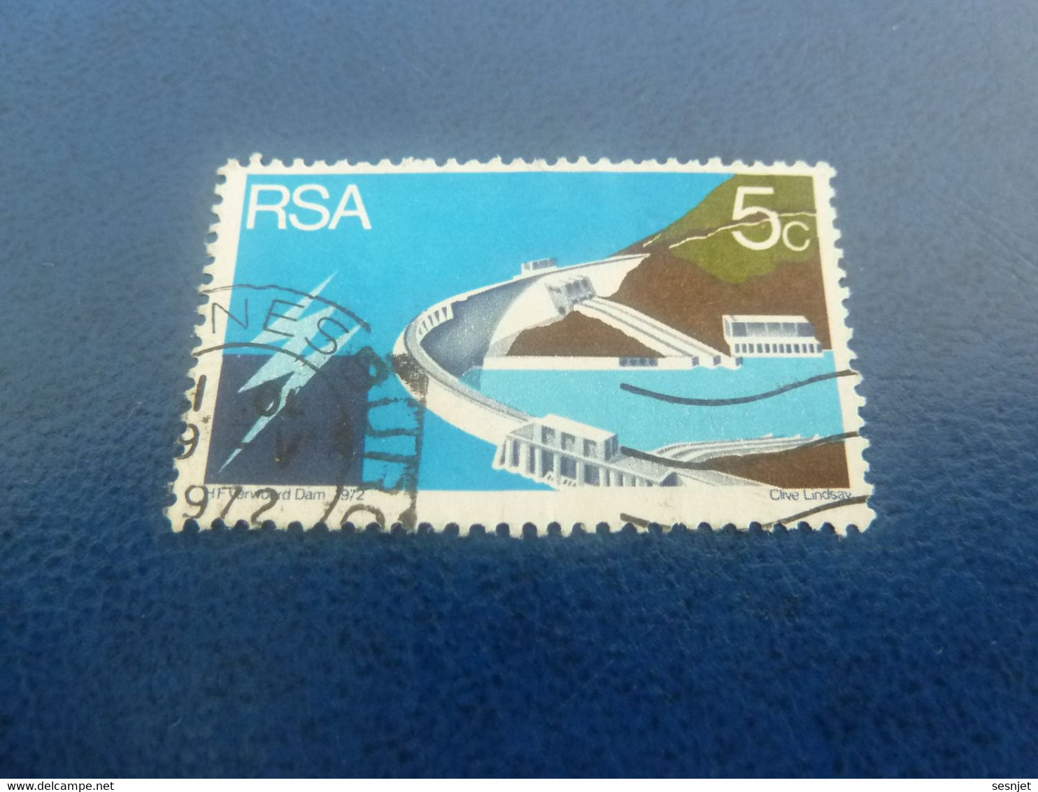 Rsa - Barrage - 5 C. - Multicolore - Oblitéré - Année 1972 - - Used Stamps