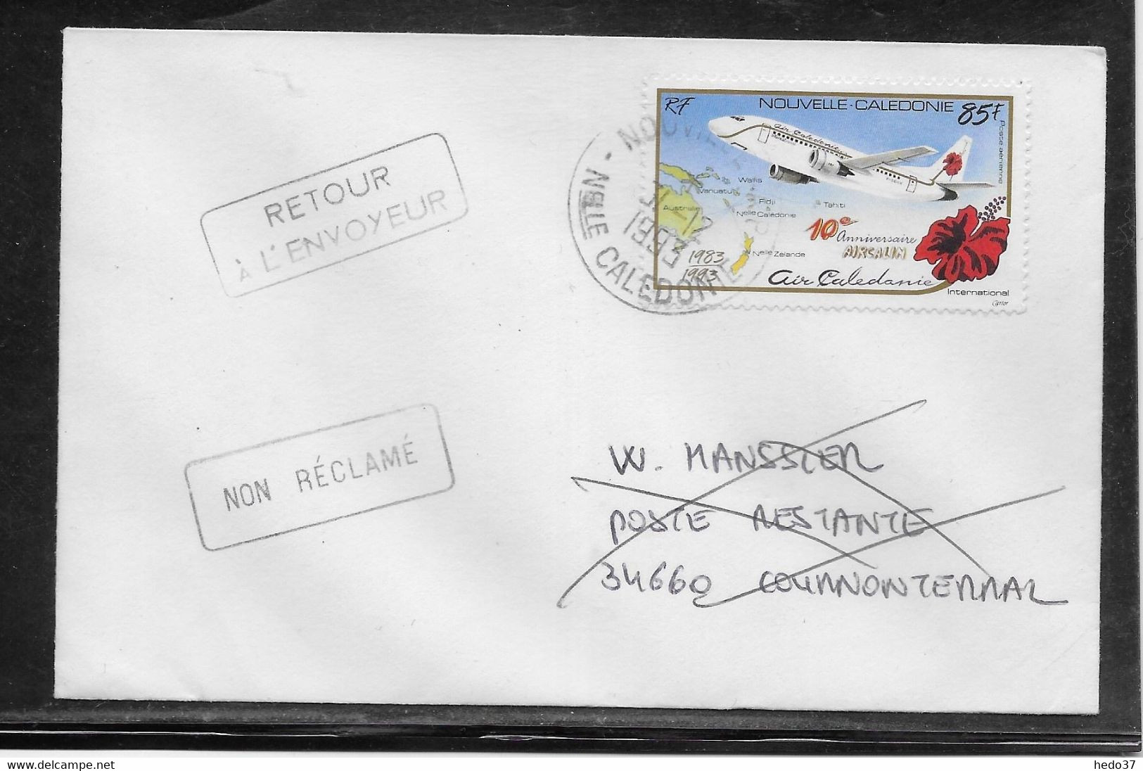 Nouvelle Calédonie - Enveloppe - TB - Storia Postale