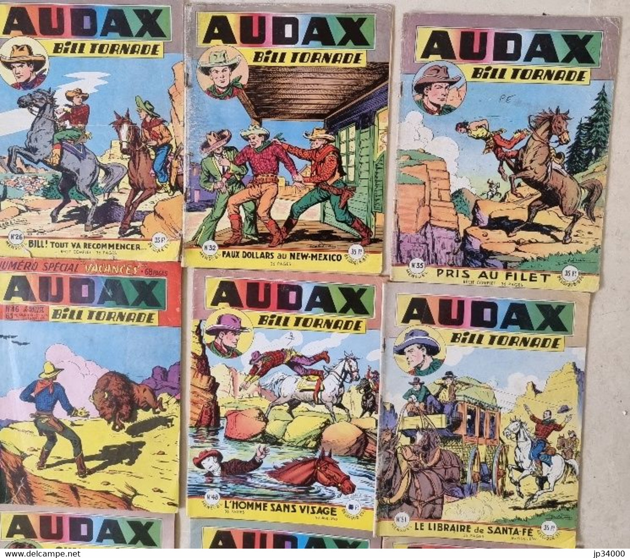 AUDAX: Lot 46 Numéros récits complets ARTIMA avec bill tornade, Chico Juarez.