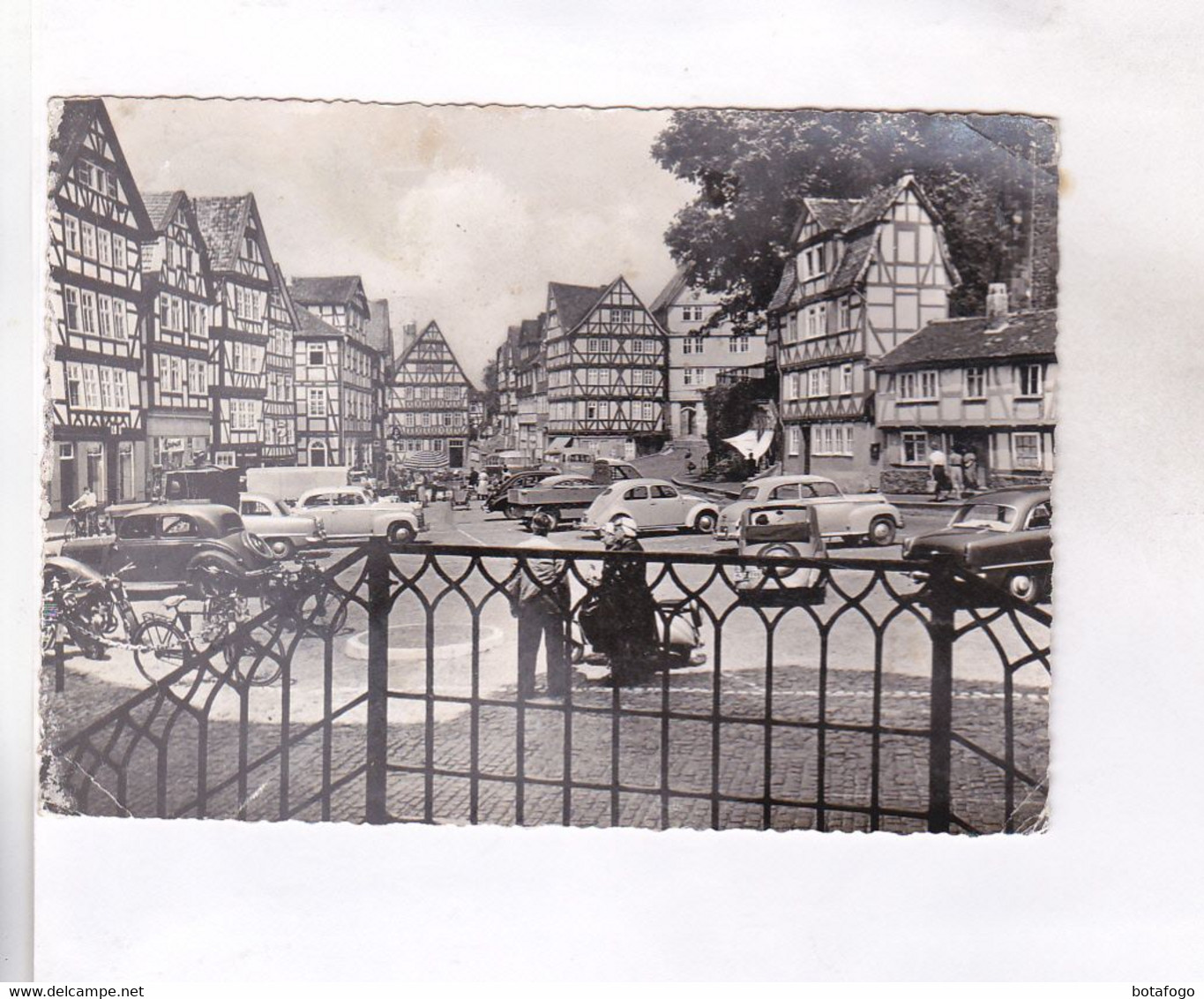 CPA  PHOTO HOMBERG,MARKTPLATZ En  1957! (voir Timbre) - Homberg