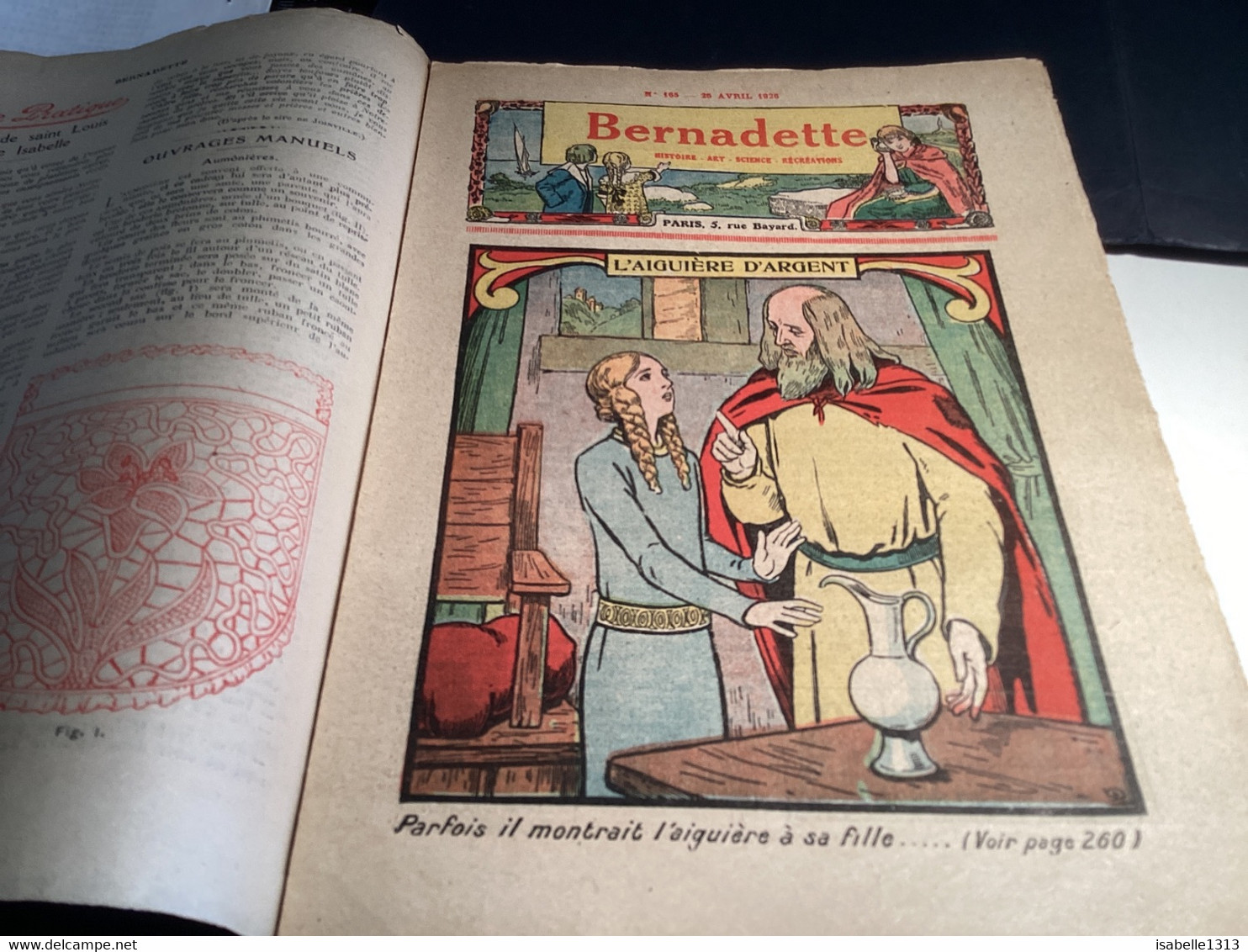 Bernadette Revue Hebdomadaire Illustrée Rare  1925 Religieuse Heure De La Soucoupe Les Aiguillère D’argent - Bernadette