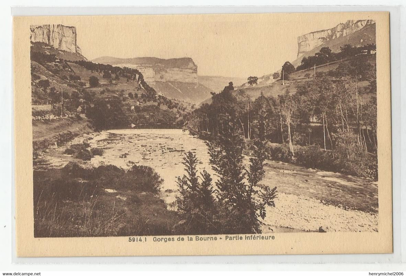 38 Isère Gorges De La Bourne Partie Inférieure Ed Hourlier Grenoble - Vercors