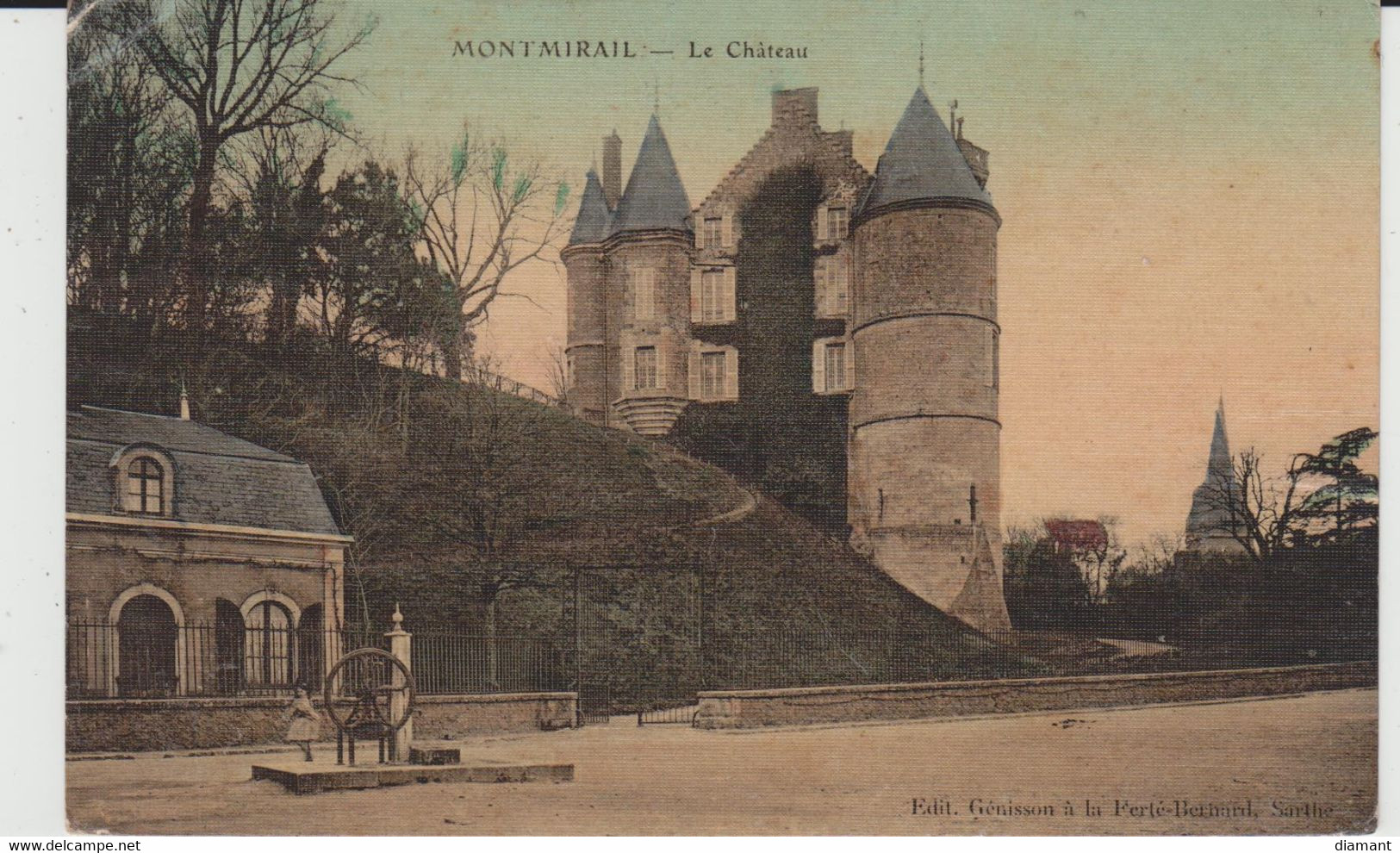 MONTMIRAIL (72) - Le Château - Aspect Toilé - En L'état - Montmirail