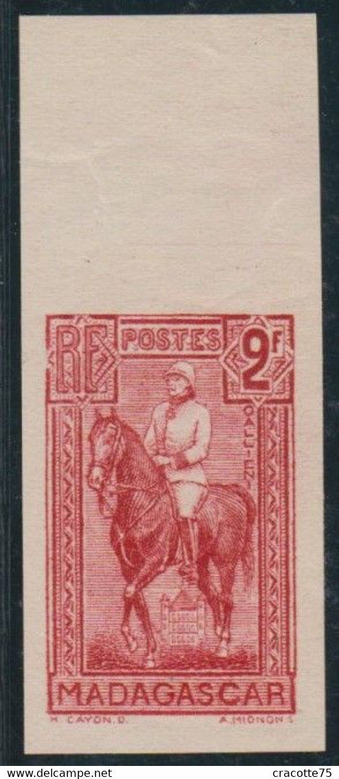 MADAGASCAR - N° 185** - GENERAL GALLIENI (1849-1916) - NON DENTELE - BORD De FEUILLE. - Autres & Non Classés