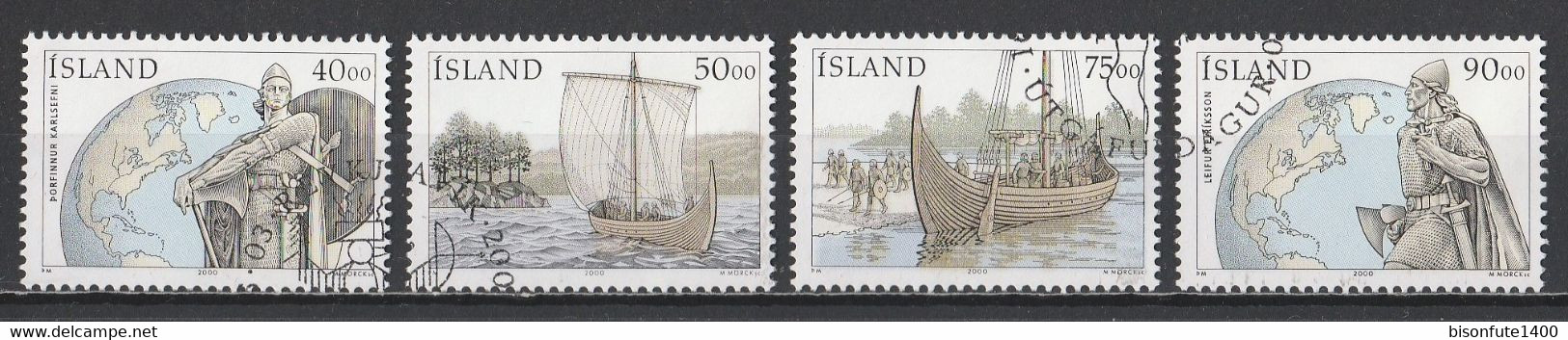 Islande 2000 : Timbres Yvert & Tellier N° 882 - 883 - 884 - 885 - 891 - 892 - 893 Et 894 Oblitérés. - Used Stamps