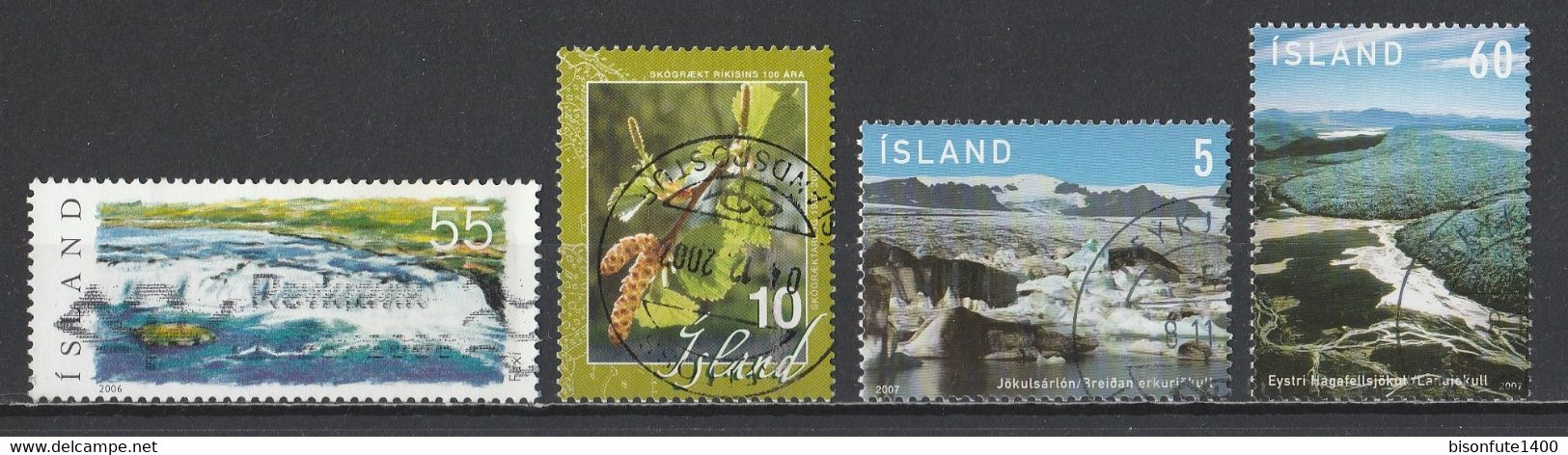 Islande 2006-2007 : Timbres Yvert & Tellier N° 1060 - 1083 - 1095 - 1096 - 1097 - 1098 - 1099 Et 1100 Oblitérés. - Gebraucht